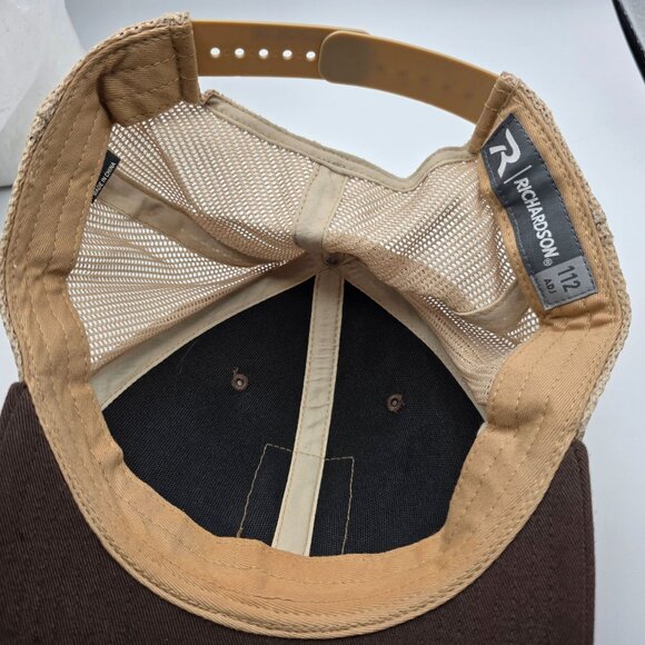Baja Brewing Co Unisex Adjustable Brown Beige Mesh Trucker Hat Cap Outdoors - Picture 7 of 9